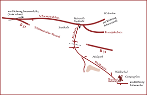 Anfahrtsplan Waldschänke